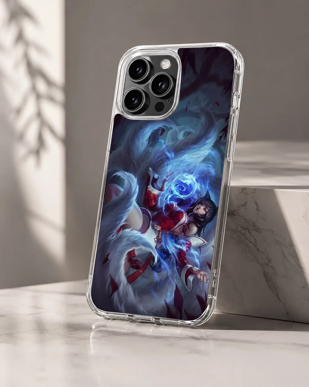 League of Legends phone case with vibrant hero design